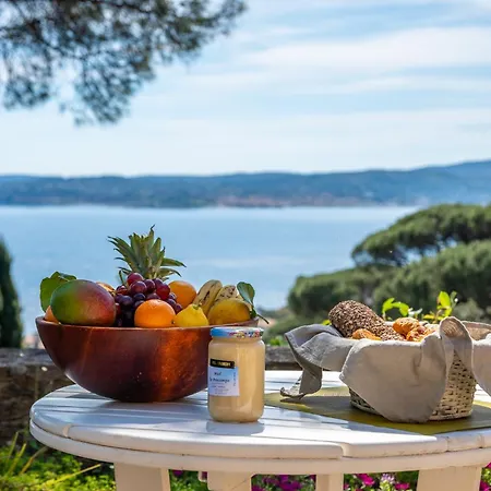 Vue Exceptionnelle Golfe De Saint -tropez Piscine 6ch 6 Sdb 12 Personnes Villa *