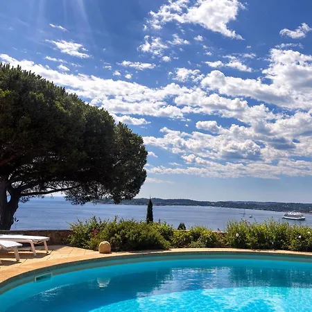 Vue Exceptionnelle Golfe De Saint -tropez Piscine 6ch 6 Sdb 12 Personnes וילה סן-מקסים