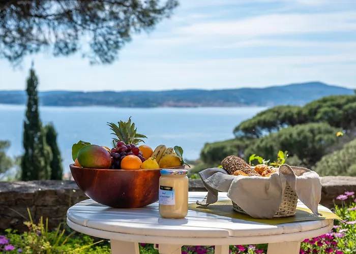 Vue Exceptionnelle Golfe De Saint -tropez Piscine 6ch 6 Sdb 12 Personnes Villa *